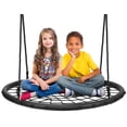 thumbnail image 1 of Spinner Swing Kids Round Web Swing Great for Tree, Backyard, Playground, Playroom Accessories Included (40" Net Seat), 1 of 7
