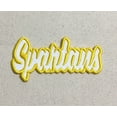 thumbnail image 2 of Spartans - White/Yellow - Team Mascot - Words/Names - Iron on Applique/Embroidered Patch, 2 of 2