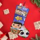 thumbnail image 4 of Little Baby Bum Tema: Calcetines de Navidad, fino lino blanco para colgar en escaleras y chimenea, decoración navideña para el hogar, regalo de Navidad. 45cm × 32cm, 4 of 5