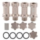 thumbnail image 4 of Adaptador de extensión de cubo hexagonal de aluminio de 4 piezas de 17 mm para coche modelo RC con relación 1:8 (color titanio), 4 of 8