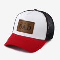 thumbnail image 2 of ZHOGXU Father'S Day Mens Baseball Cap Letter Print Mesh Wide Brim Fashion Comfortable Summer Cap For Outdoor Activities And Everyday Wear,White1,One Size, 2 of 5