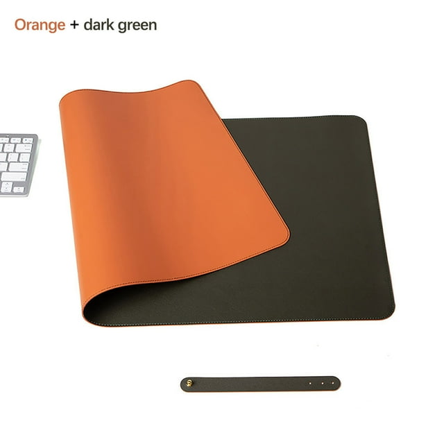 EGNMCR Mouse, Gaming Mouse Pure Color Leather Mouse Pad Large Desk Pad Home Office Laptop Leather Mouse Pad Writing Pad Double-sided writing pad