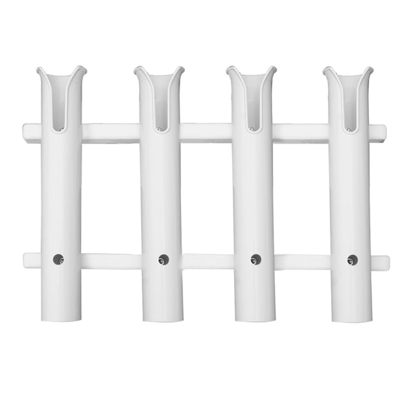 TACO Marine P03-064W 4-Rod Deluxe Poly Rod Rack - White
