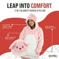 thumbnail image 3 of Mochi Bunny Adult Snugible 2-in-1 Blanket Hoodie  Pillow, 3 of 7