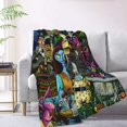 thumbnail image 2 of Manta polar de Pesadilla antes de Navidad, súper suave y acogedora, manta de franela ligera y cómoda, manta de felpa cálida para sofá, cama, 50 x 70 pulgadas, 2 of 8