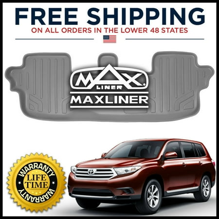 Maxliner 3rd Row Custom All Weather Floor Mat Grey 2008 2013