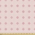 thumbnail image 1 of Abstract Upholstery Fabric by the Yard, Geometric Forms Inspired Medieval Victorian Symbolic Royal Rococo Pattern, Decorative Fabric for DIY and Home Accents, Rose and Blush by Ambesonne, 1 of 5