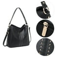 thumbnail image 7 of Montana West Hobo Bag for Women Crossbody Purse and Handbags Ladies Chic Shoulder Bags, Black, 7 of 7