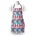 thumbnail image 3 of Paris Apron, Coffee and Love Eiffel Tower in Squared Background Heart I Love You Words Romantic, Unisex Kitchen Bib with Adjustable Neck for Cooking Gardening, Adult Size, Multicolor, by Ambesonne, 3 of 4