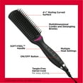 thumbnail image 6 of Revlon Extra Long 4-1/2" Ceramic Hair Straightening Brush with Ionic Technology, Black, 6 of 7