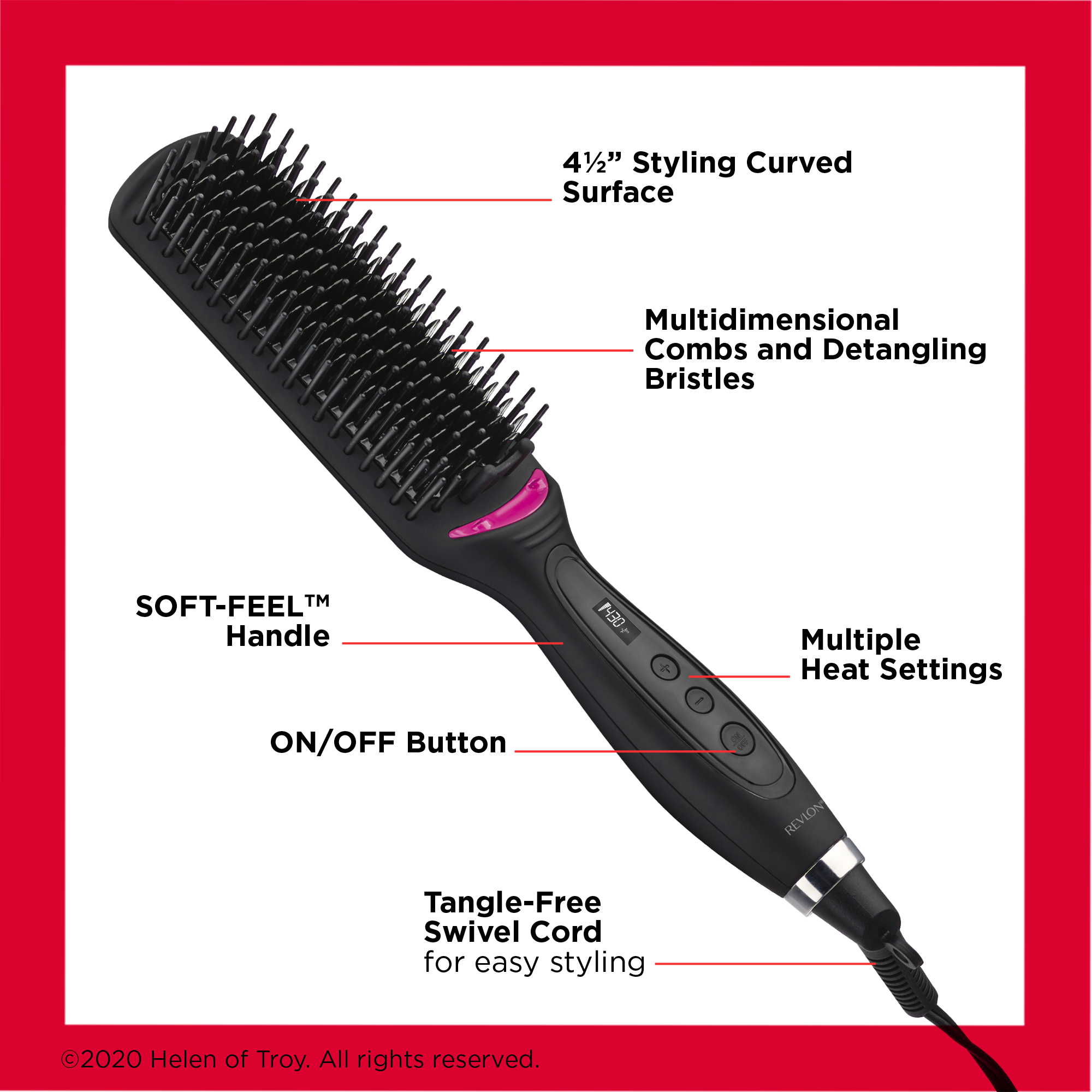 Revlon Extra Long Ceramic Hair Straightening Brush photo 6