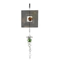 thumbnail image 1 of Bola de cristal giratoria en espiral, campanas de viento para ventana, decoración de jardín para el hogar, carillón de Metal para colgar en la pared Vogacara HA1561-02B, 1 of 6