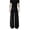 Black_002, variant on Men's Casual Vintage pants Wide Leg Baggy Old Money Straight Leg Pants Business Suit Trousers with Pockets Dark Gray L