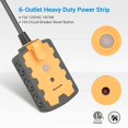 thumbnail image 2 of Power Strip DEWENWILS Workshop, 6 tomas de corriente, 15 pies con interruptor de 15 A, 2 of 7
