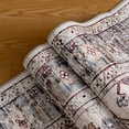 thumbnail image 6 of ChakmeOne 9x12 Area Rugs for Living Room,Vintage Boho Medallion Print with Stain Guard, Machine Washable & Non-Slip, for Under Table, Bedroom or Dining Room, 6 of 10