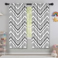 thumbnail image 5 of Blackout Kids Curtains,Black Geometric Chevron Dot Pattern Childrens Insulated Curtains Set Of 2,Bedroom Essentials,Toddler Room Decor 42x63in(106x160cm), 5 of 5