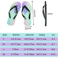 thumbnail image 2 of Dreamtimes Flip Flops Slippers Mermaid Scale Tail Rainbow Ocean Sea Moire for Women Girl Men Sandals Beach Summer Shower Slippers, 2 of 5