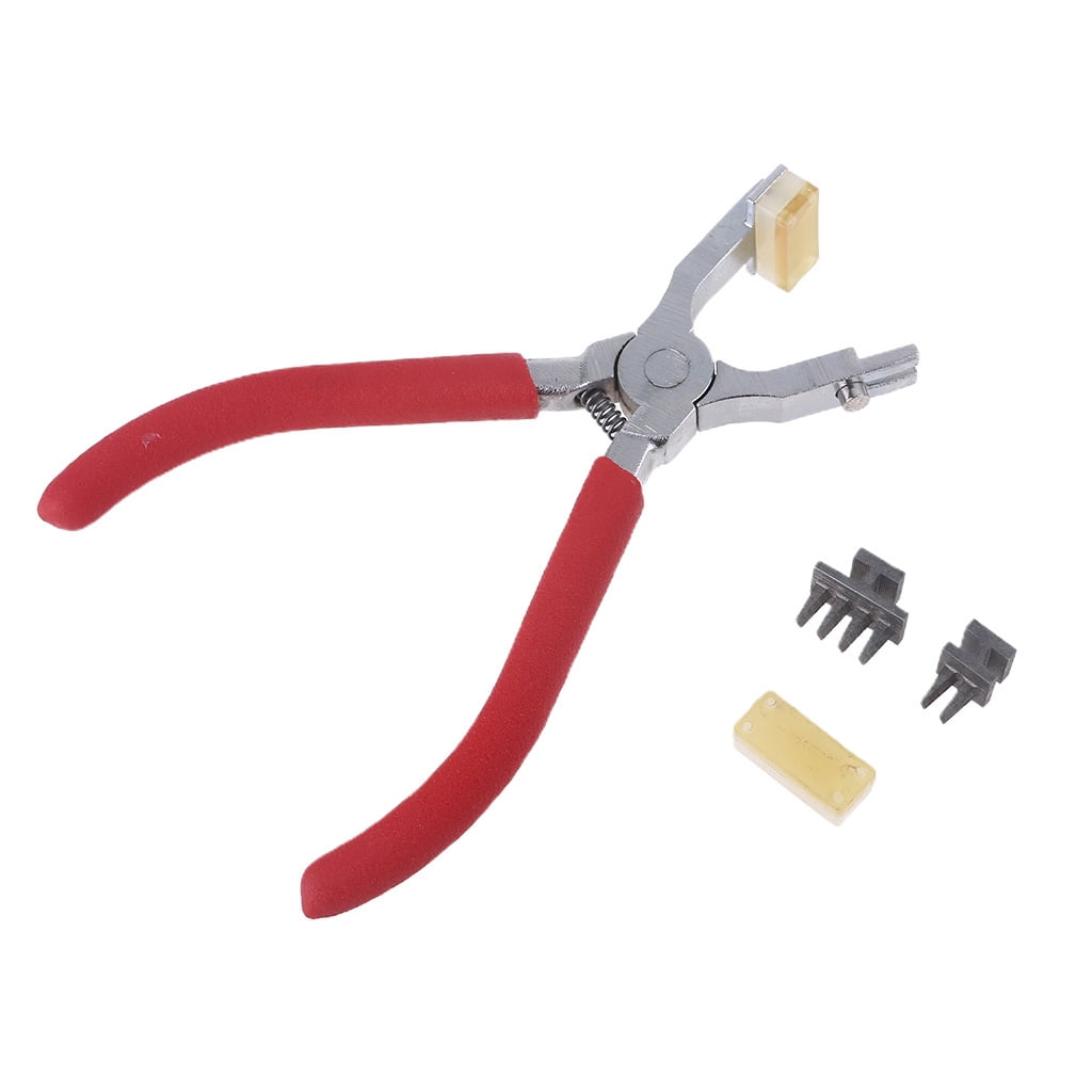 Durable Leather Punch Plier Punch Hole Tool Puncher for Belt Watch Bands Shoe Fabric Paper Working Leathercraft