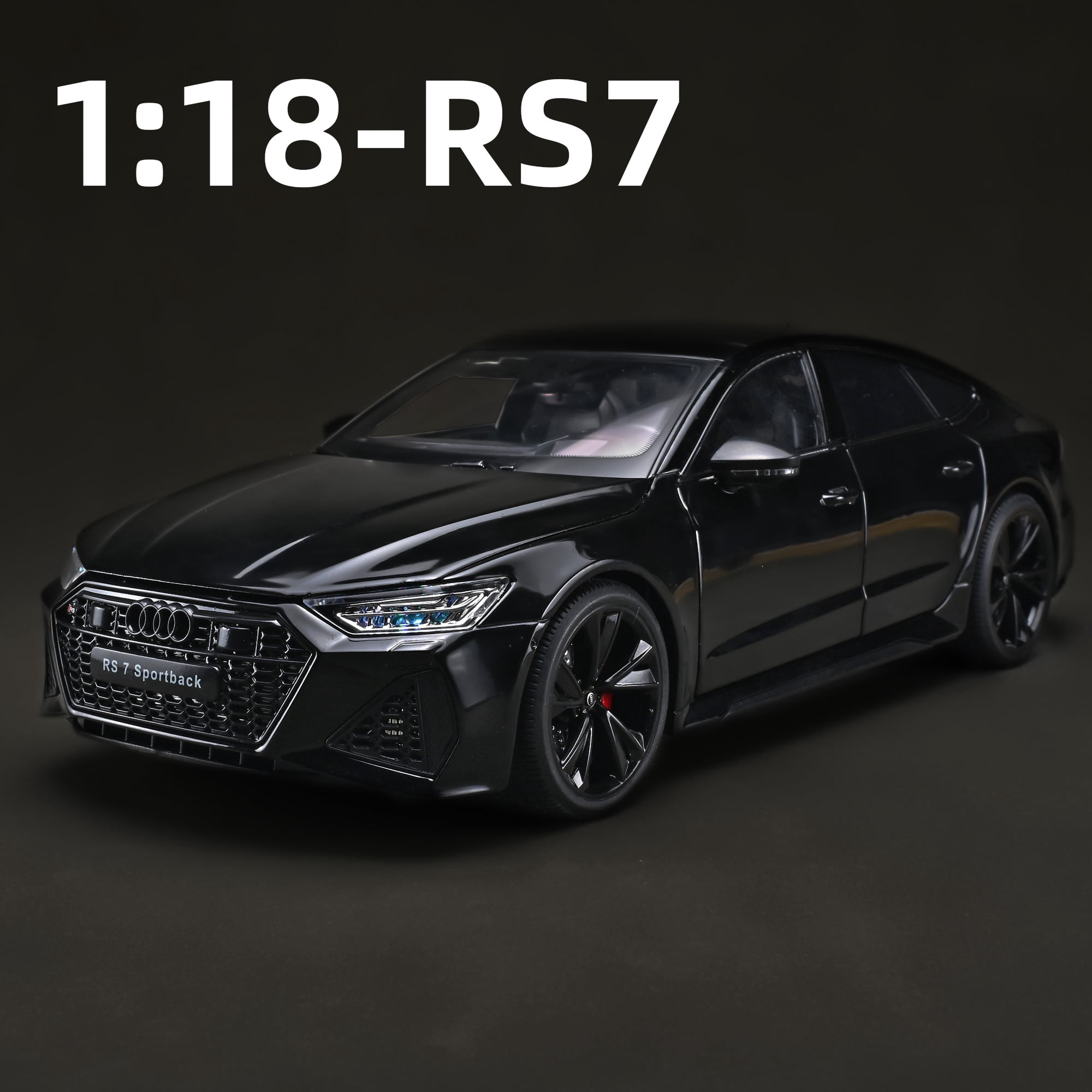 Anmyjuly Audi RS7 Diecast 1:18 Model with Lights and Adjustable