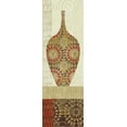 thumbnail image 2 of Wild Apple Portfolio 9x18 White Modern Wood Framed Museum Art Print Titled - Spice Stripe Vessels Panel III, 2 of 4