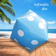 thumbnail image 2 of Peggybuy 35cm Inflatable Dice Entertainment Prop Blow-Up Cube Big Dice Toy (Blue), 2 of 6