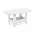 thumbnail image 6 of Furinno Simple Design Coffee Table with Storage Compartment, White, 6 of 6