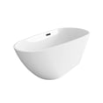 thumbnail image 5 of Elegant Kitchen & Bath BT30259GW-MBK 59 in. Bathtub, Glossy White with Matte Black Trim, 5 of 8
