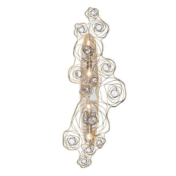 Varaluz Ethereal Rose 4-Lt Sconce - Havana Gold Ombre/Polished Stainless Accents