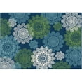 thumbnail image 1 of Great American Distributors IOFN.05.NV.5X8 5 x 8 ft. Island Breeze Posey Floral & Botanical Rug, Navy & Cream, 1 of 2
