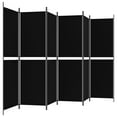 thumbnail image 3 of vidaXL 6-Panel Room Divider Black 300x180 cm Fabric, 3 of 5