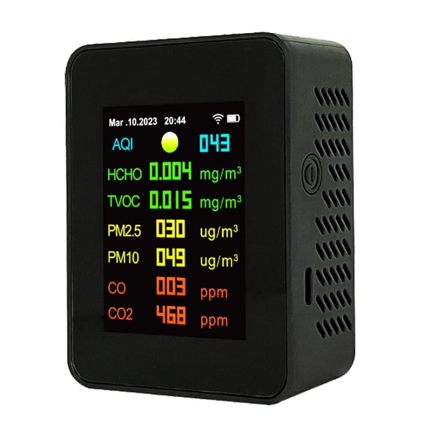 9en 1 Detector de gas Detector preciso de del aire WiFi para el hogar / invernadero