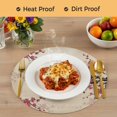 thumbnail image 4 of Spring Cherry Round 15 Inch Placemats Set of 6, Vintage Red Flowers Branches Ink Painting Beige HeatResistant Non Slip Place Mats for Dining Table, Wipeable Kitchen Table Mats for Housewarming, 4 of 9
