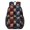 Basketball and Lightning Red Pattern, variant on Basketball and Star White Pattern 17" Waterproof Oxford School Backpacks for Teens, S-Shape Padded Straps, for School, Travel, Hiking, Camping