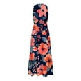 thumbnail image 4 of Youmylove Women Floral Maxi Dress Womens Summer Dresses Casual Sleeveless Long Dress Cute Floral Long Dress Wedding Guest Dress Beach Hawaiian Dress, 4 of 4