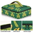 thumbnail image 2 of Iauyy Casserole Carrier for Hot Food Insulated Casserole Travel Carry Bag with Lid Food Warmer Bag for Party/Picnic,Four-leaf Clover Pattern, 2 of 7