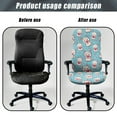 thumbnail image 4 of Xoenoiee Alpaca Rainbow Heart Pattern Computer Office Chair Cover Washable Spandex Rotating Boss Chair Slipcovers St. Patrick's Day Decor Anti-dust Desk Chair Seat Protector for Dogs Cats Pets, S, 4 of 6