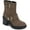 Dark Taupe, variant on Kenneth Cole New York Womens Rhode Buckle Zipper Mid-Calf Boots