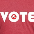 thumbnail image 3 of CafePress - Vote Red Mens Tri Blend T Shirt - Mens Tri-blend T-Shirt, 3 of 4