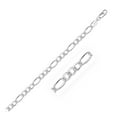 thumbnail image 1 of Rhodium Plated 5.5mm Sterling Silver Figaro Chain Length 20 inches, 1 of 3