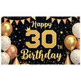 thumbnail image 2 of Elegant Design Happy Birthday Banner Golden Balloons Milestone Birthday Party Decoration Party Backdrop Balloon Celebration Banner for Birthday Party Event Decoration Celebration, 2 of 8