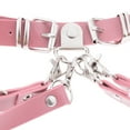thumbnail image 3 of Moda punk cinturón ajustable metal cuerpo cadena pu cuero mujer rosa Rosado jinwen Cadena de la cintura de la joyería para las mujeres, 3 of 8