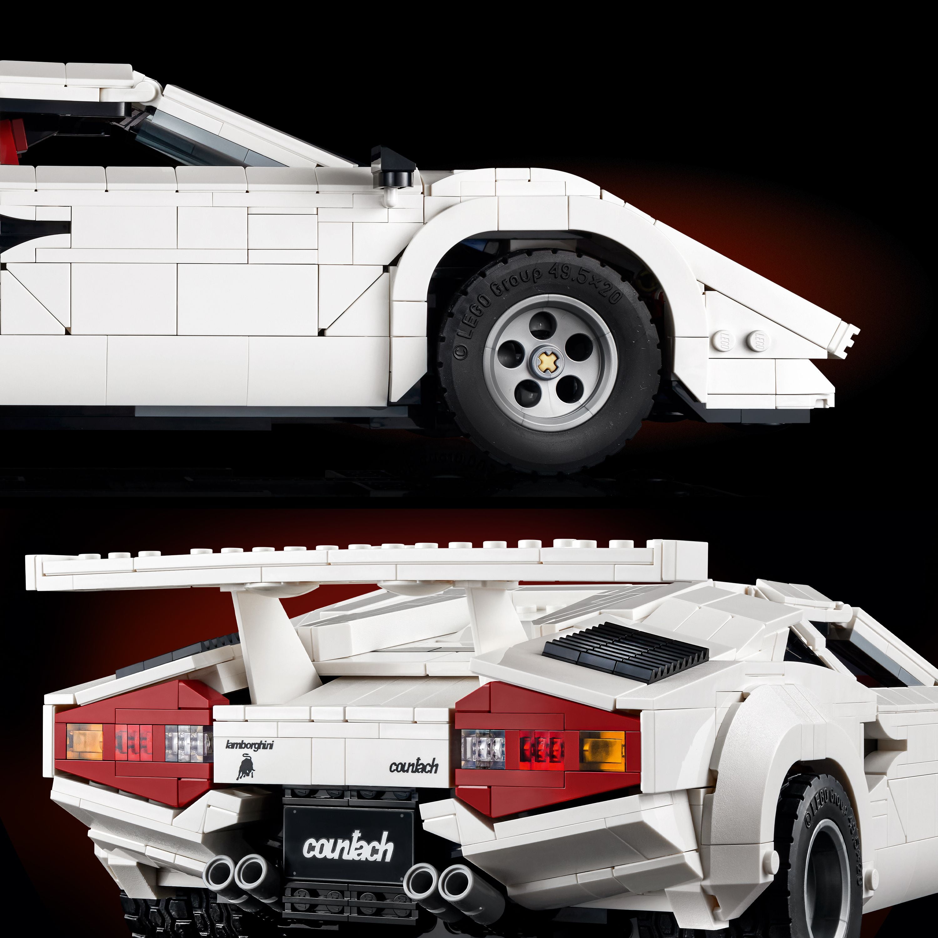 LEGO Icons Lamborghini Countach 5000 Quattrovalvole 10337 Ensemble de construction (1506 pièces)