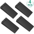 thumbnail image 2 of Topes de puerta brillar paquete de 4 de silicona Altura ajustable negro, 2 of 5