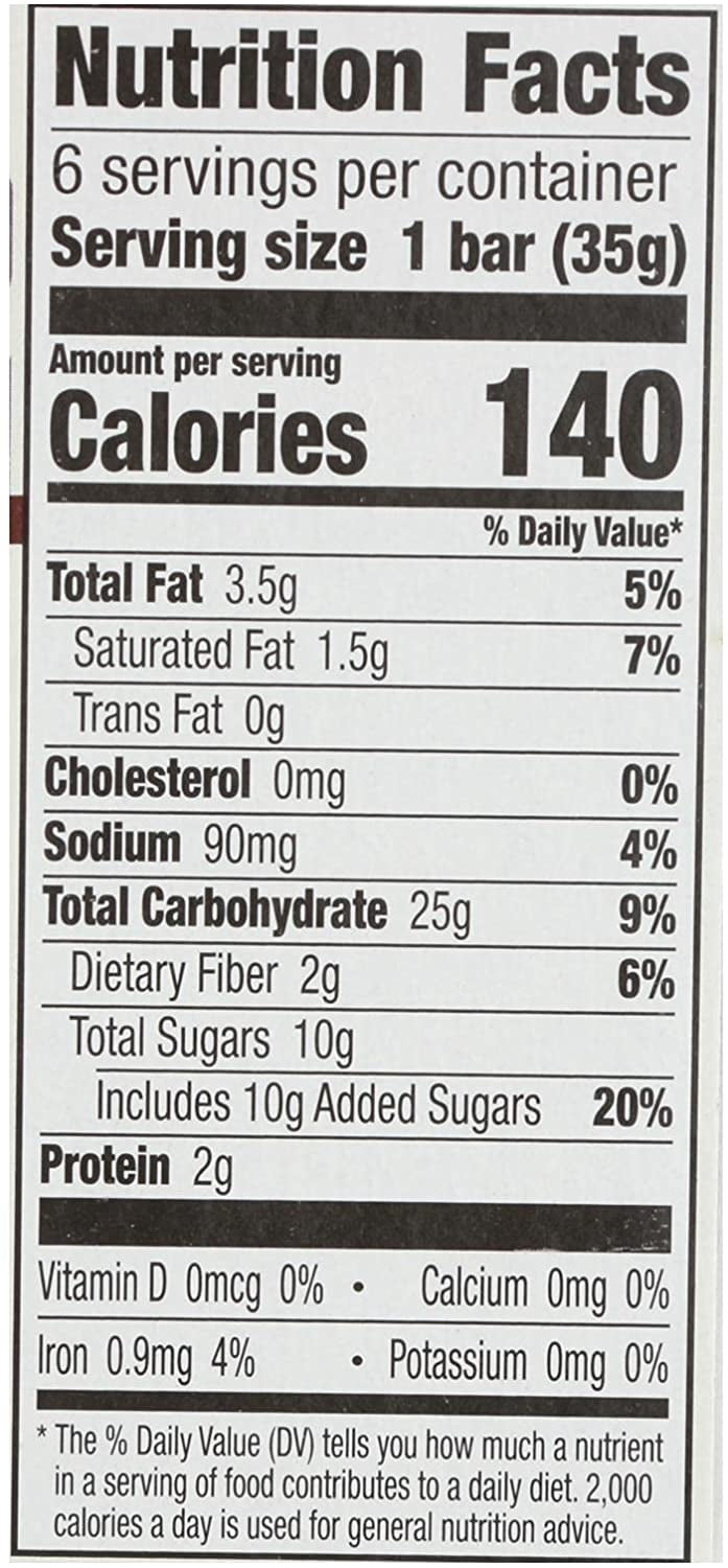 General Mills, Cascadian Farm, Snack Bars, Kosher, Chocolate Chip, 12 Ct, 7.4 oz