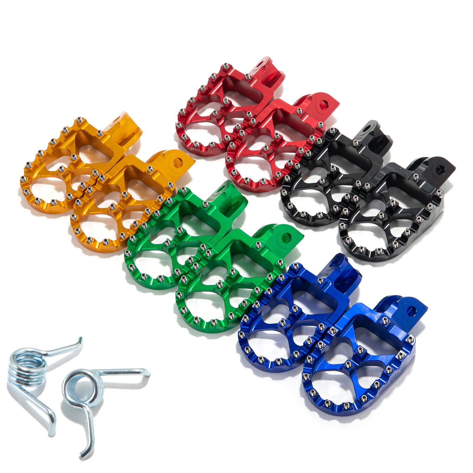 Black Footpegs Foot Rests For KAWASAKI KLR 650 20112018 & 2022/ SUZUKI DL 650 Vstrom 20042020