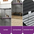 thumbnail image 4 of FASCK 2 Tier Cat Cage Indoor, Kitten Kennel Condo DIY Pet Playpen with Ladder for Small Animals Puppy Rabbit Bunny Squirrel, 4 of 7