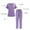 A39 Purple, variant on Scrubs for Women Set Two Piece Outfits V Neck Short Sleeve Nursing Tops Medical Scrubs Straight Leg Scrubs Joggers Work Pants Stretch Scrub Pants for Women, Dark Blue Xs