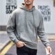 thumbnail image 1 of Sudadera con capucha para hombre, color liso, deportiva, de moda, holgada, con cremallera, cordón, bolsillo, manga larga, blusa de poliéster., 1 of 3