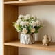 thumbnail image 4 of Artificial Flower With Small Ceramic Vase Fake Silk Variety Flower Balls Flowers Decoration Table Appropriate Home Party Office Wedding, 4 of 6