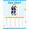 thumbnail image 3 of KIMI BEAR Newborn Baby Boys Layette Gift Set 6-9 Months Summer Outfits 4 Packs Short Sleeves Romper Top + Pants + Hats + Gloves 16pcs Blue, 3 of 7